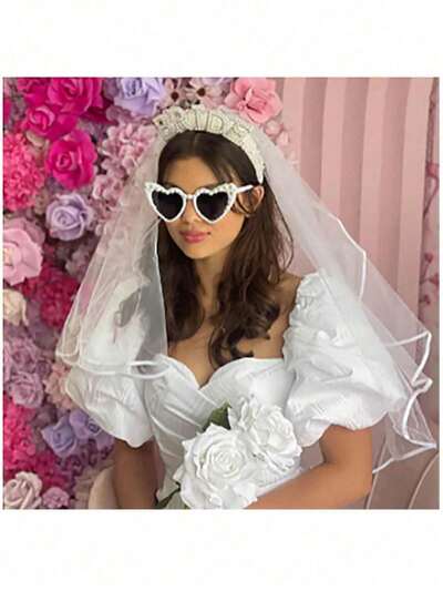 Velo con aro de Novia