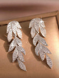 Aretes dorados hojas