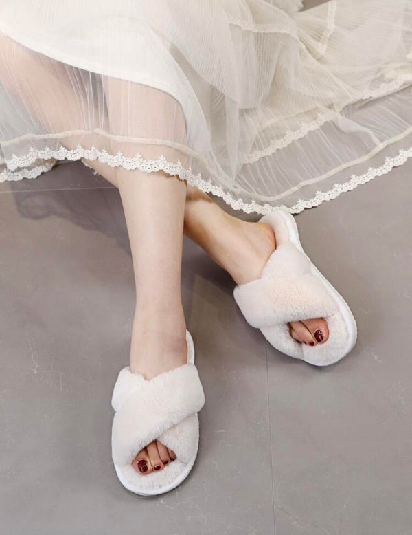 Pantuflas blancas
