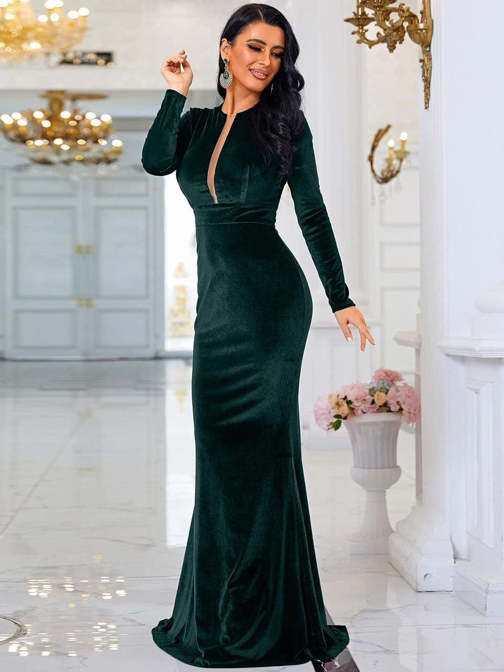 Vestido de Gala "Terciopelo Imperial"