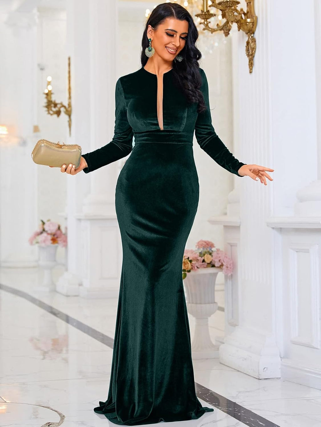 Vestido de Gala "Terciopelo Imperial"