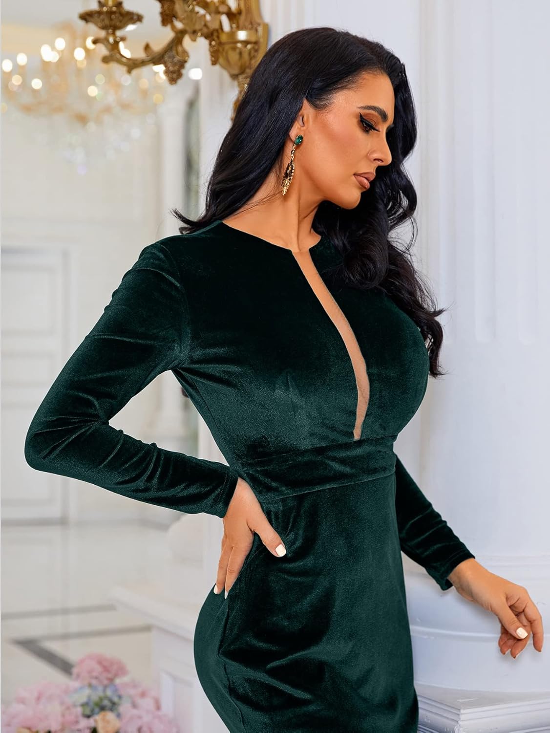 Vestido de Gala "Terciopelo Imperial"