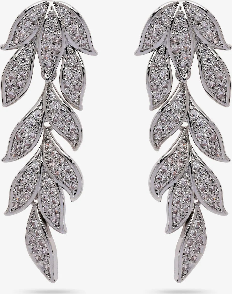 Aretes dorados hojas