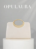 Bolso dorado con brillos