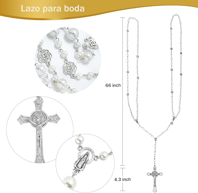 Estuche completo: Arras, Cofre, Bandeja, Lazo Nupcial.