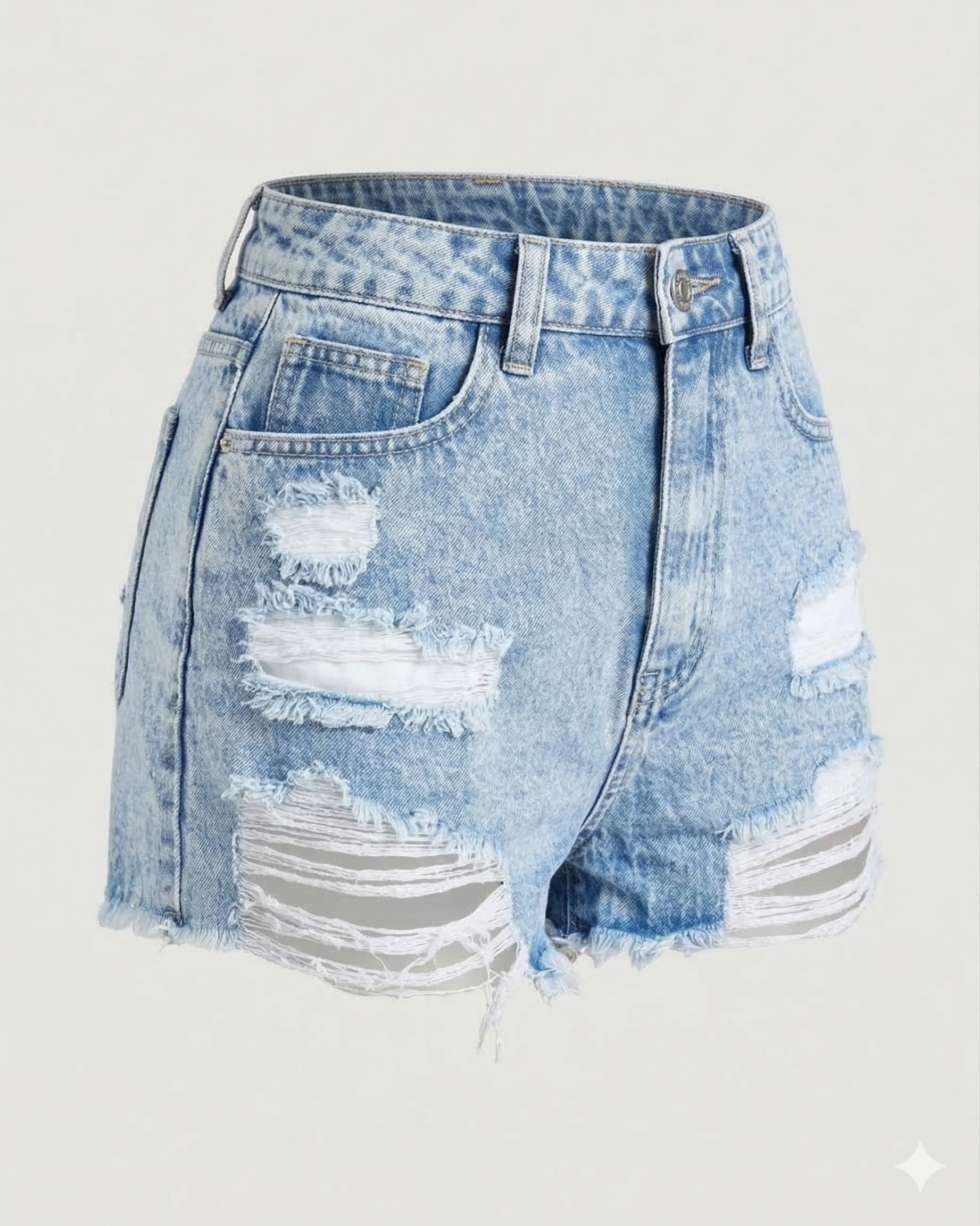 Short Jean roto