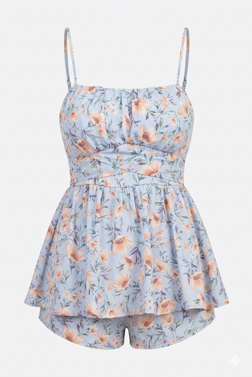 Romper Floral Celeste