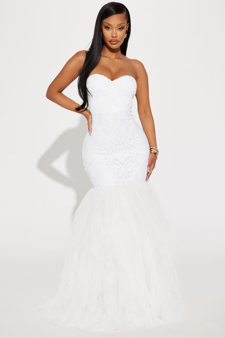 Vestido strapless 