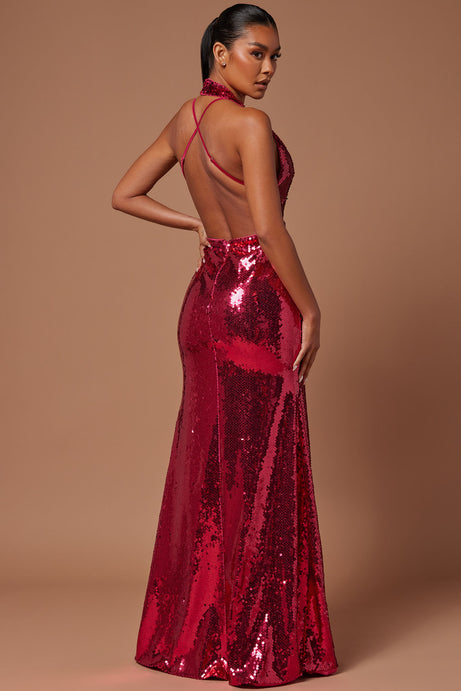 Vestido de gala "Pasión Brillante"
