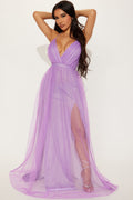 Vestido de Gala "Lavanda Estelar"