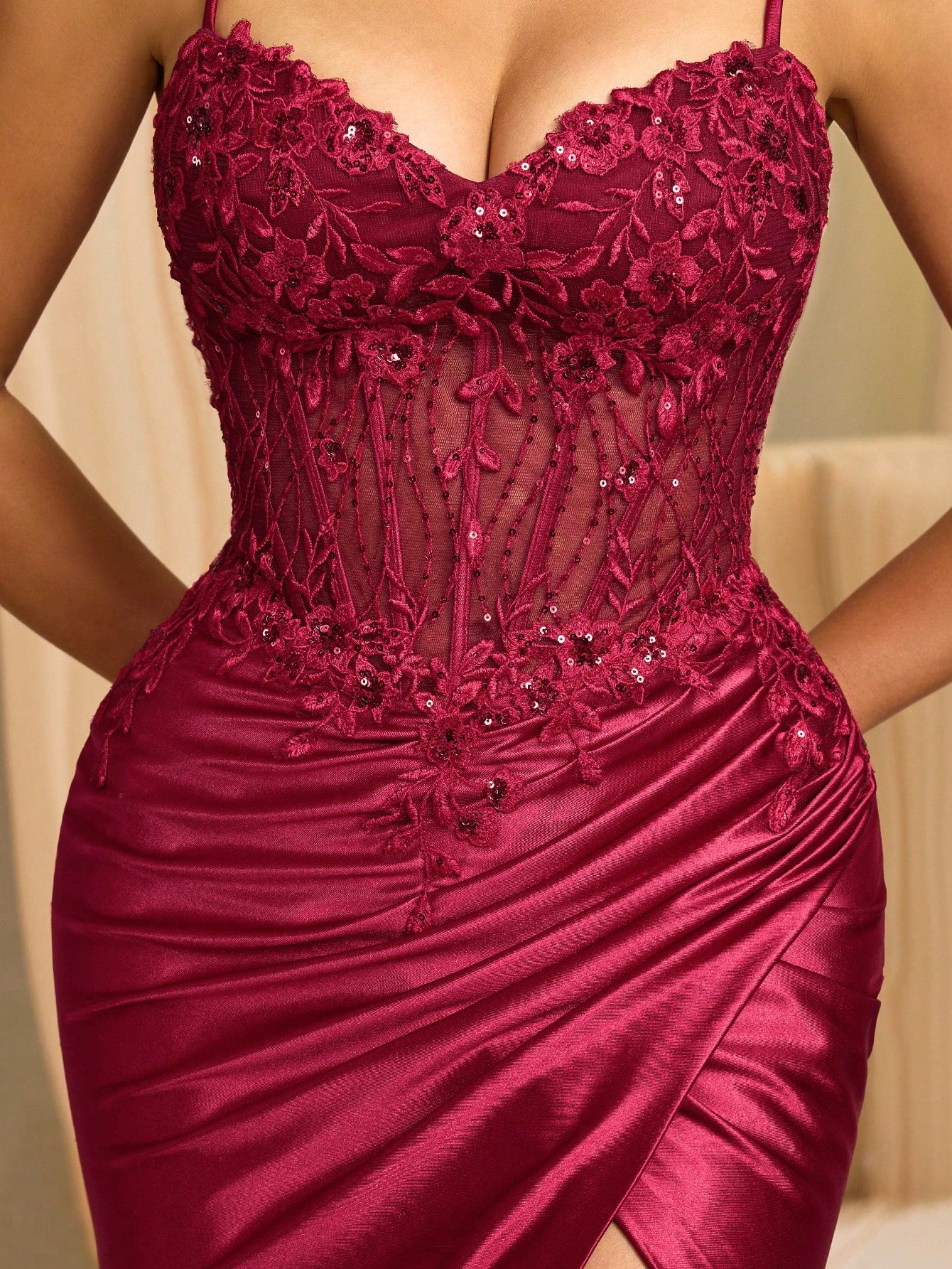Vestido de gala "Rubí Corsetero"