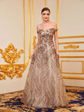 Vestido de gala "Oro Imperial"