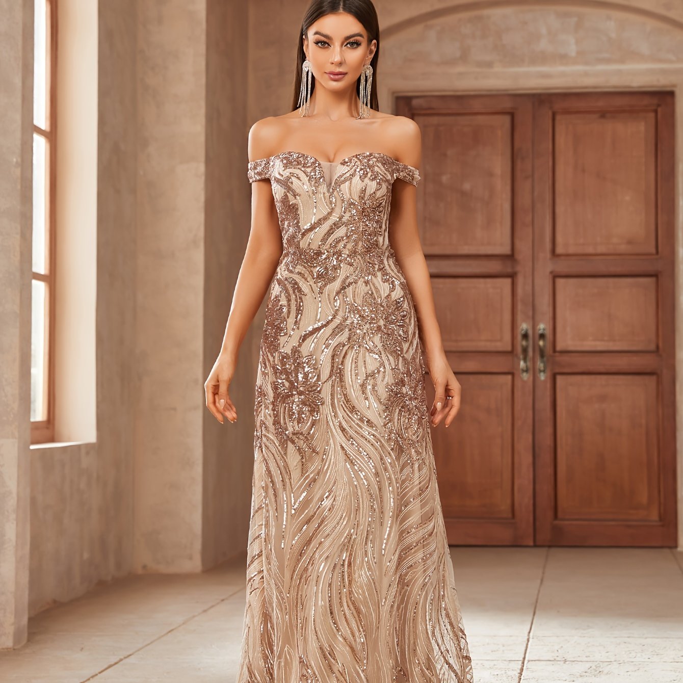 Vestido de gala "Oro Imperial"