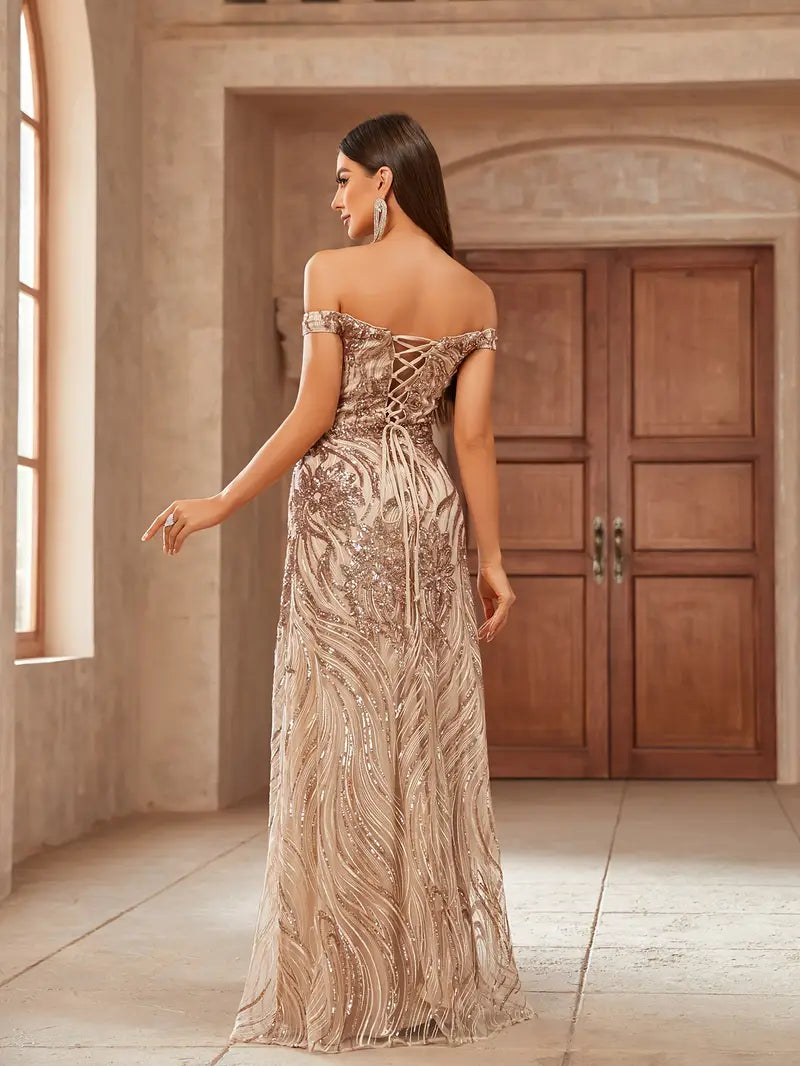 Vestido de gala "Oro Imperial"