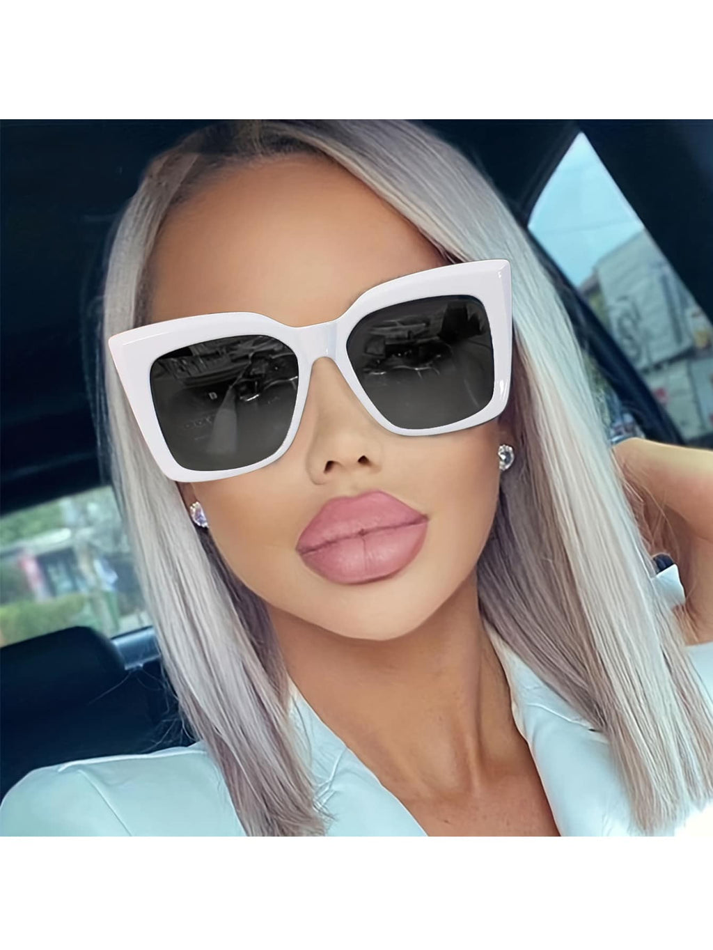 Lentes "Chunky White"