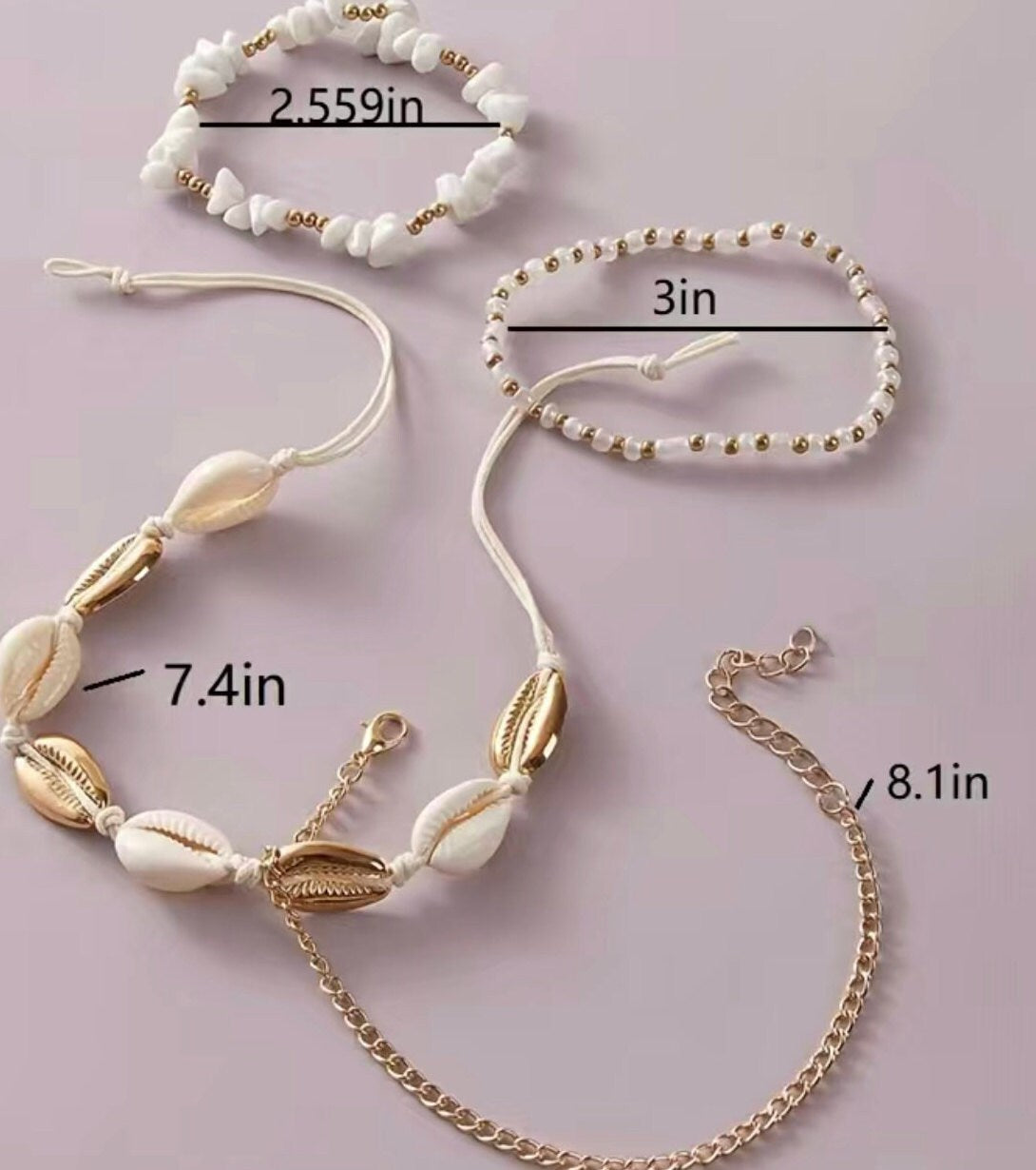 Set de Tobilleras Marinas