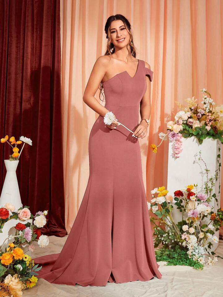 Vestido de gala "Rosa del Atardecer"