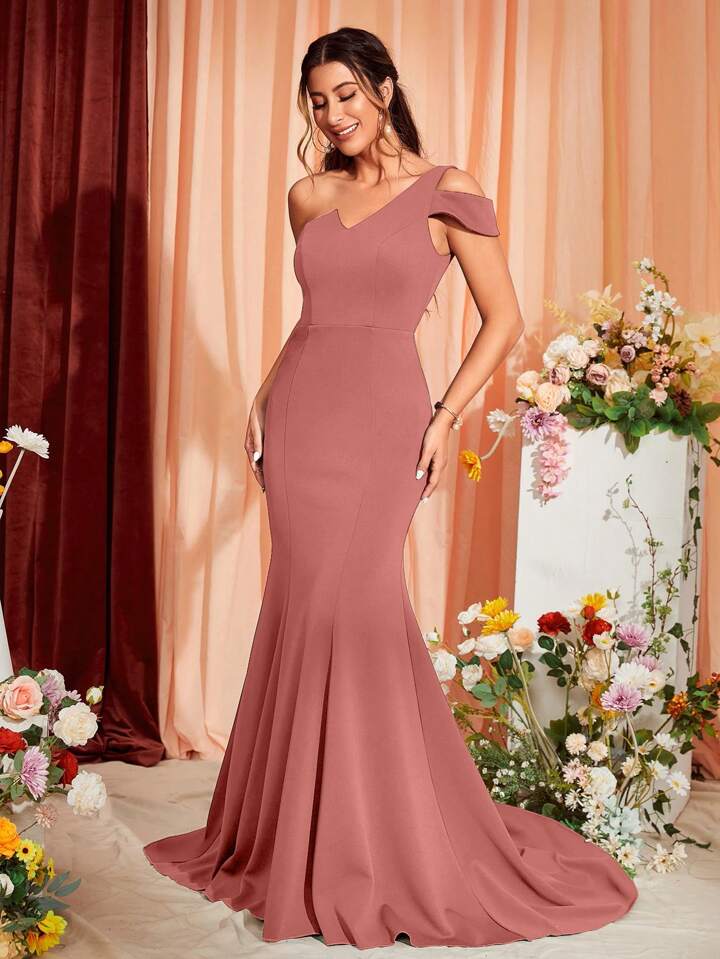 Vestido de gala "Rosa del Atardecer"
