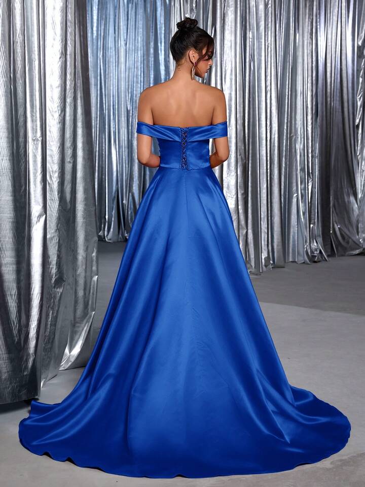 Vestido de gala "Zafiro Real"