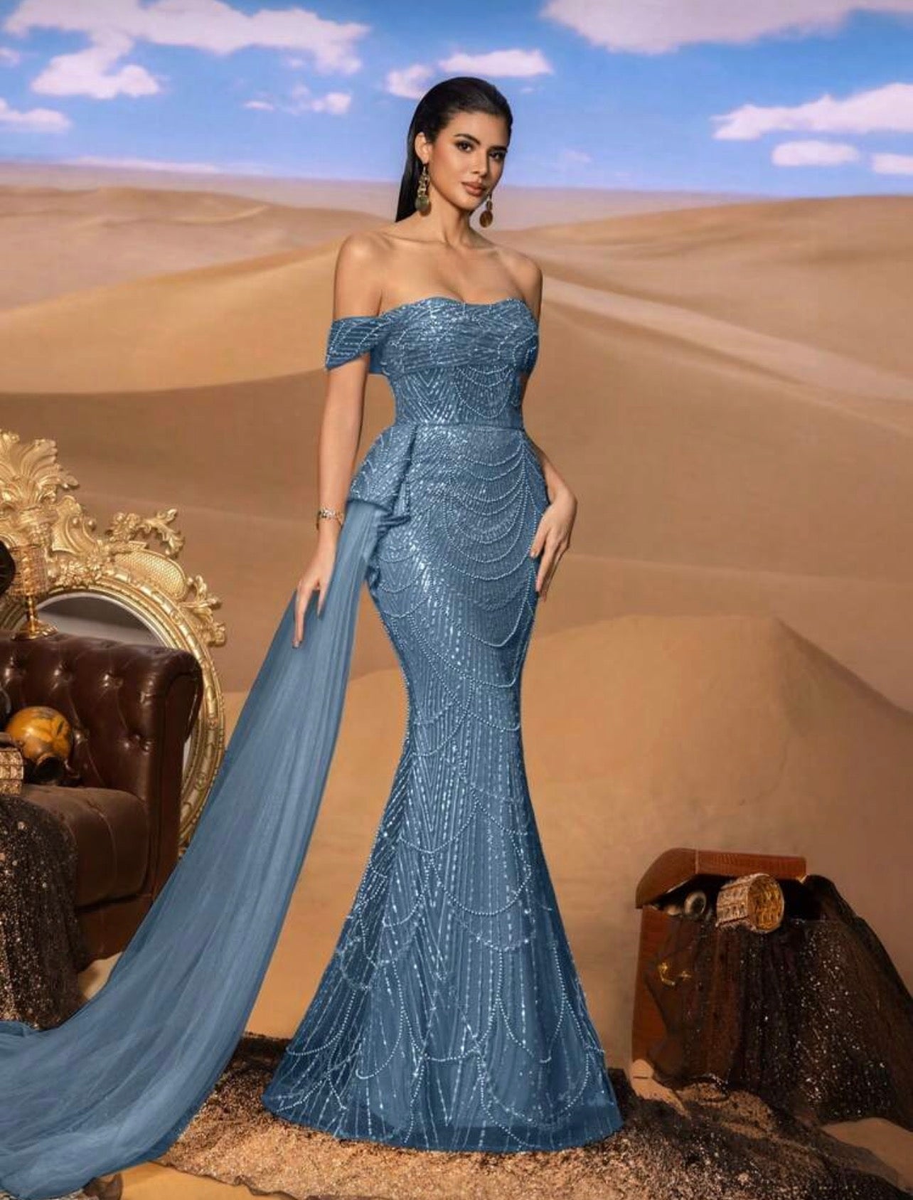 Vestido de Gala "Sirena Galáctica"
