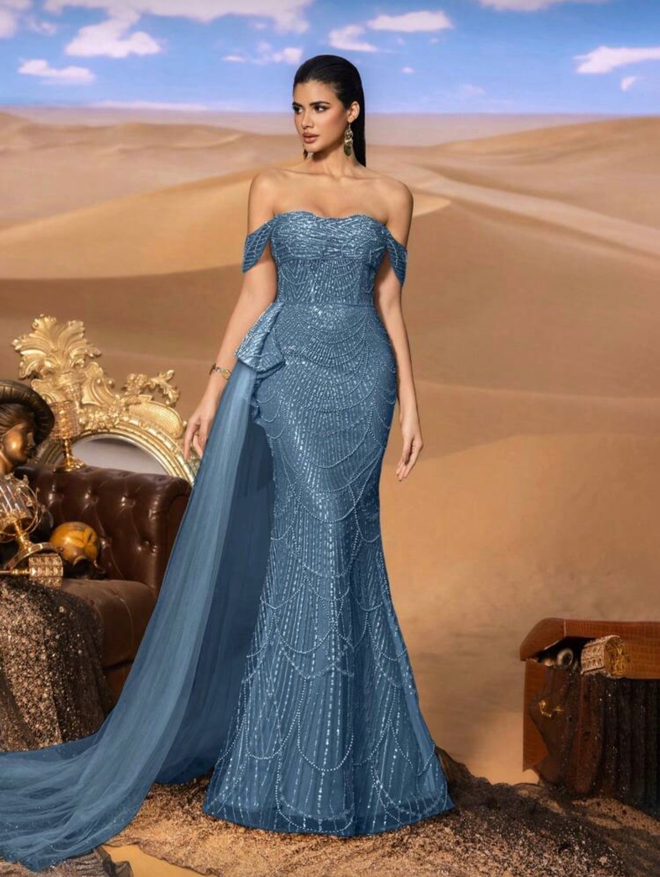 Vestido de Gala "Sirena Galáctica"