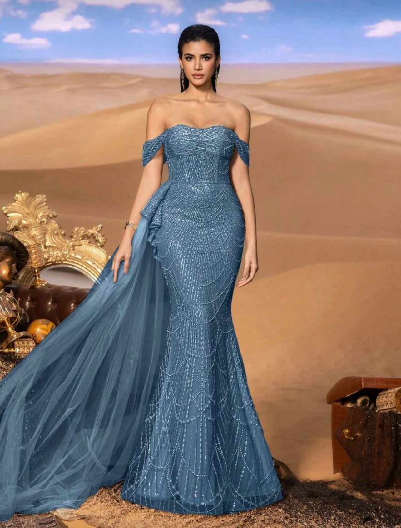 Vestido de Gala "Sirena Galáctica"