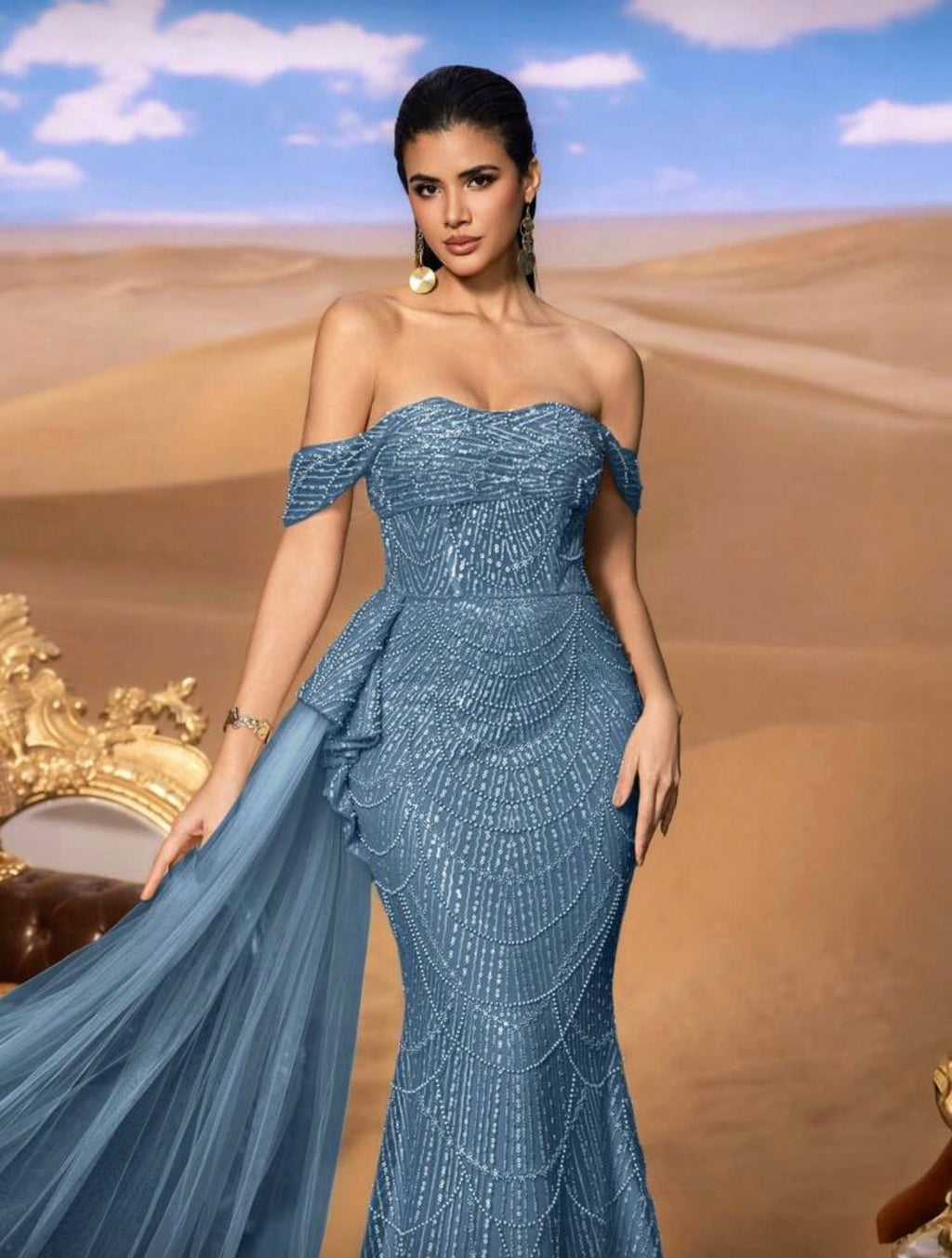Vestido de Gala "Sirena Galáctica"