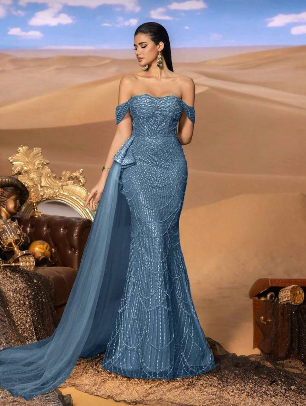 Vestido de Gala "Sirena Galáctica"