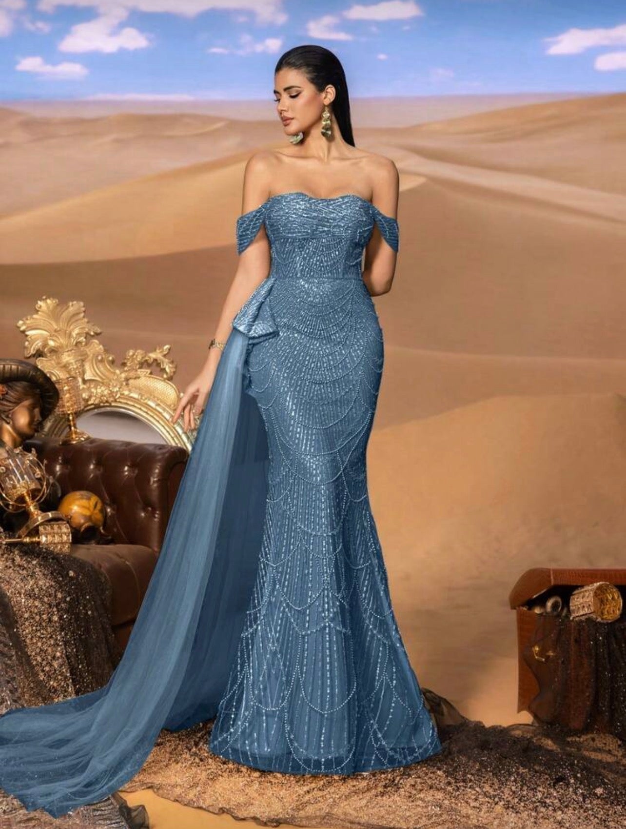 Vestido de Gala "Sirena Galáctica"