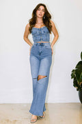 Pantalon Vibrant recto roto