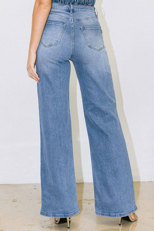Pantalon Vibrant recto roto