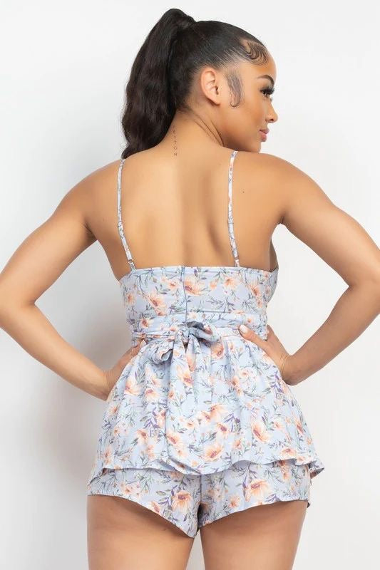 Romper Floral Celeste