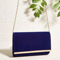 Bolso Azul aterciopelado