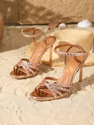 Tacones Rose Gold
