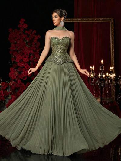 Vestido de Gala "Bosque"