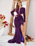 Vestido de Gala "Purple Sparkle"