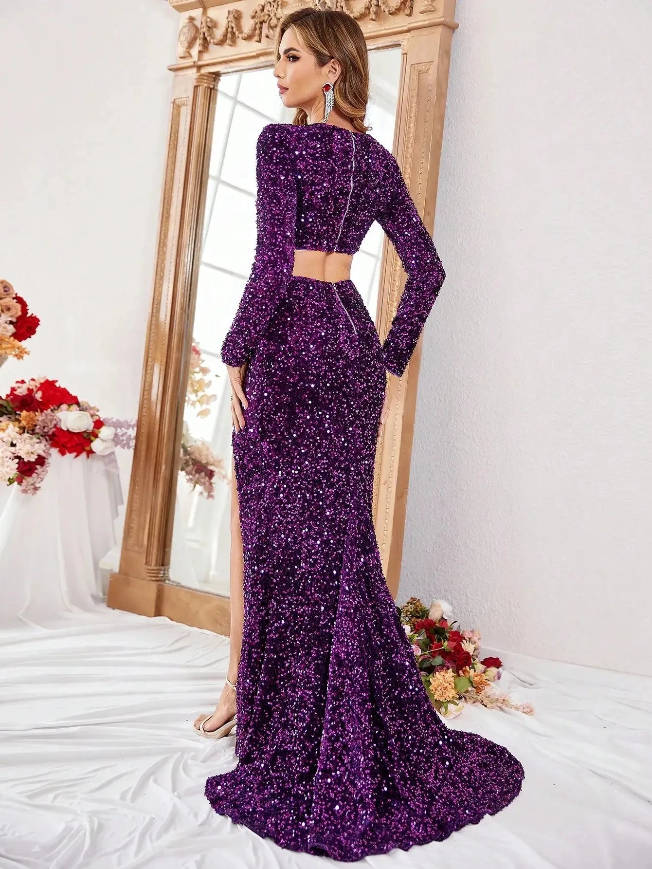 Vestido de Gala "Purple Sparkle"