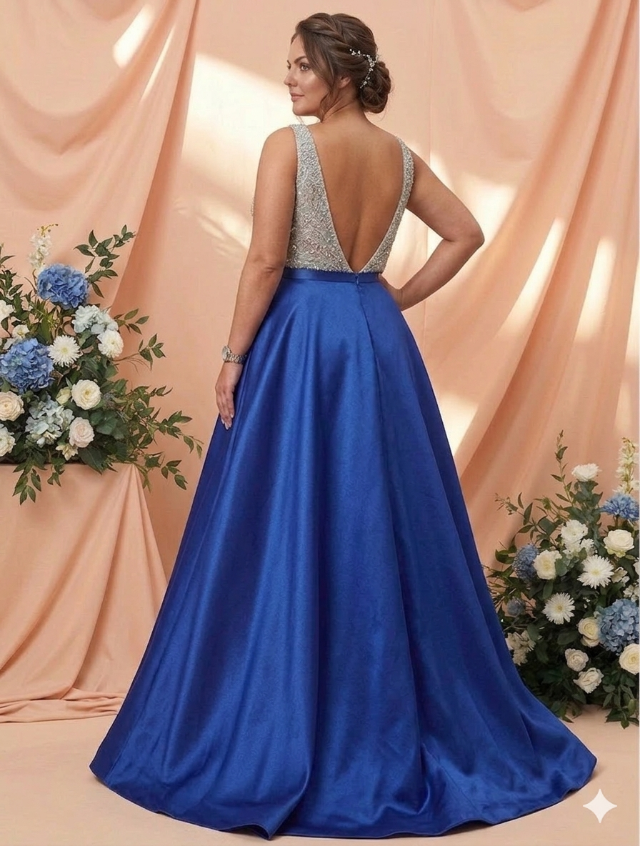 Vestido de gala "Brillo Real"