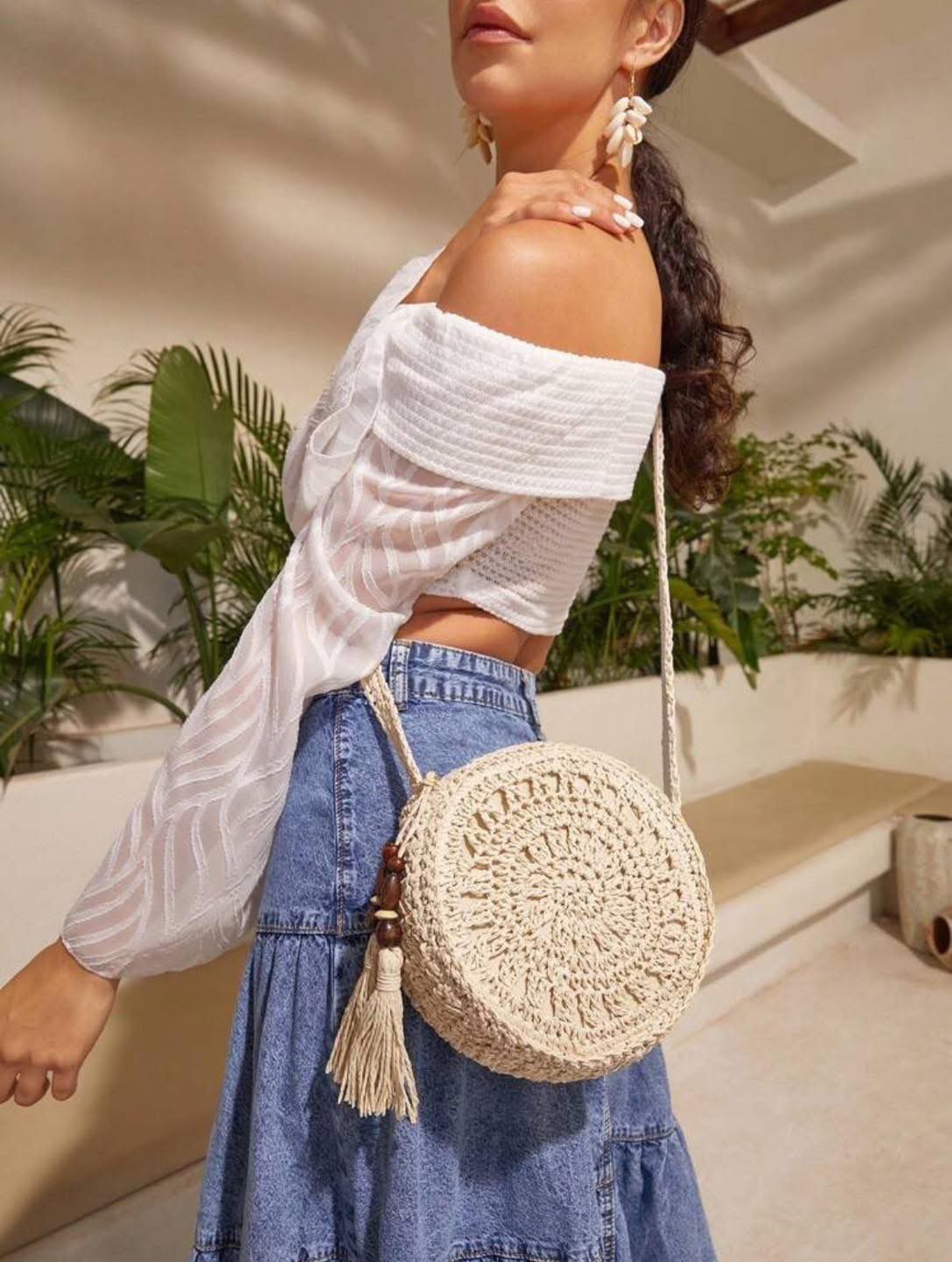 Bolso Tejido Circular