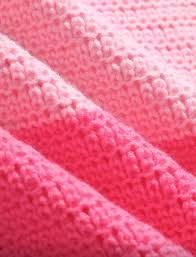 Top crochet de punto tricolor rosado
