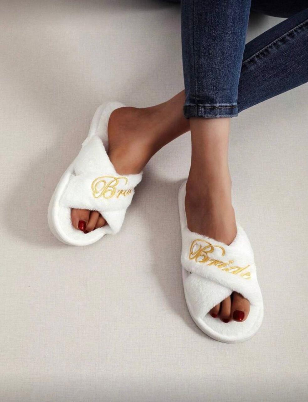 Pantuflas Bride dorado