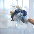 Ramo de rosas azules
